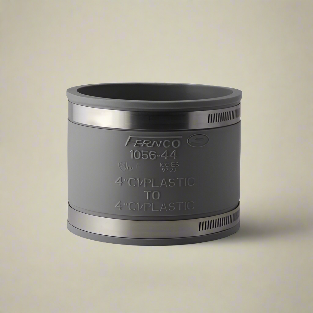 Fernco 4" X 4" PVC FLEXIBLE COUPLING (GRAY)