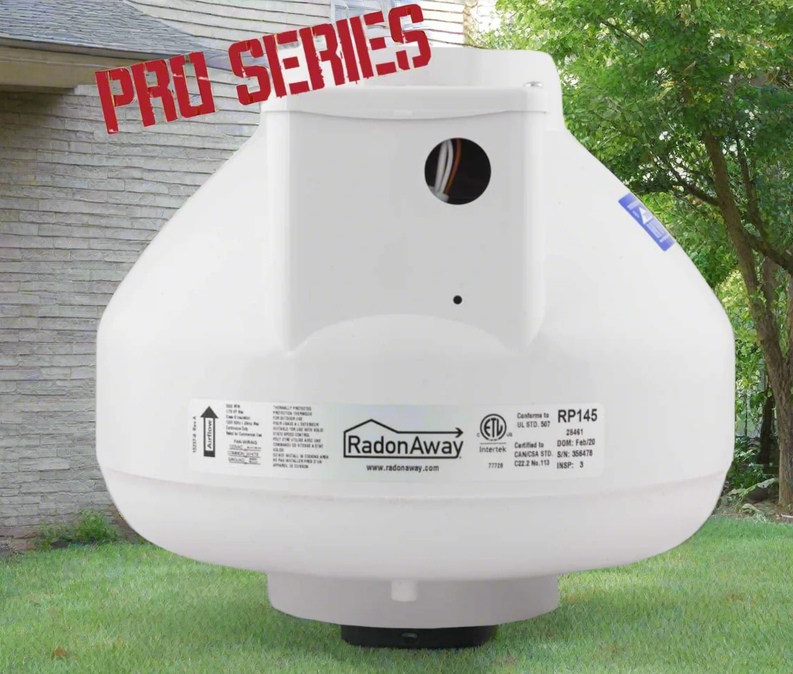 Radon Fan in yard
