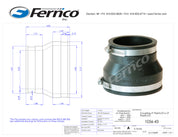 Fernco 4" X 3" PVC to PVC FLEXIBLE COUPLING (BLACK)