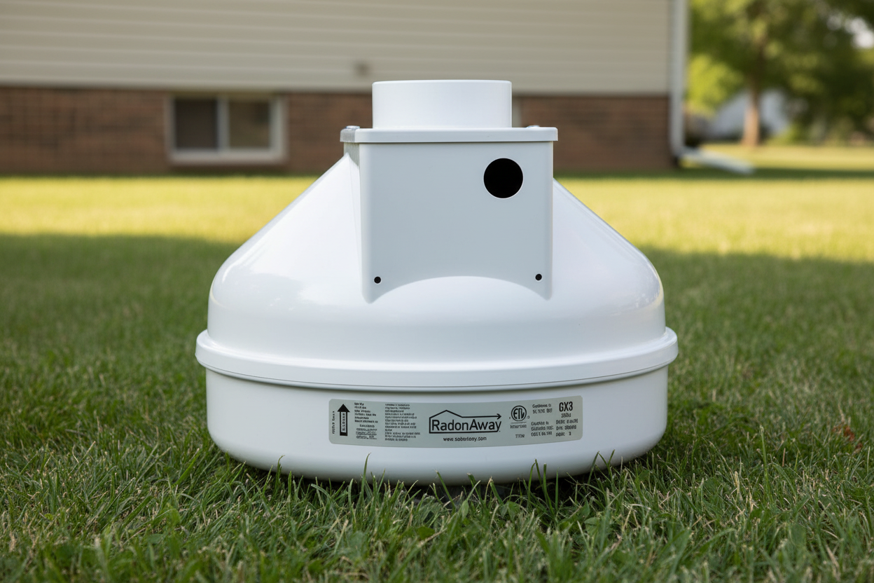 Radon Stuff RadonAway GX3 Radon Fan – Moderate Suction Radon Mitigation Fan – Radon ...