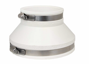 Spruce 6" X 3" FLEXIBLE COUPLING (WHITE)