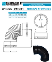 Normandy Singlewall 90° Elbow – 3" & 4" Corrugated Drain Pipe Fitting