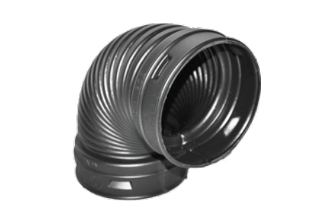 Normandy Singlewall 90° Elbow – 3" & 4" Corrugated Drain Pipe Fitting
