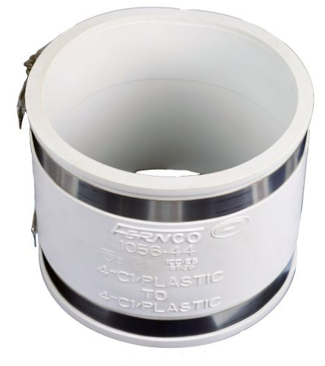 Fernco 4" X 4" FLEXIBLE COUPLING (WHITE)