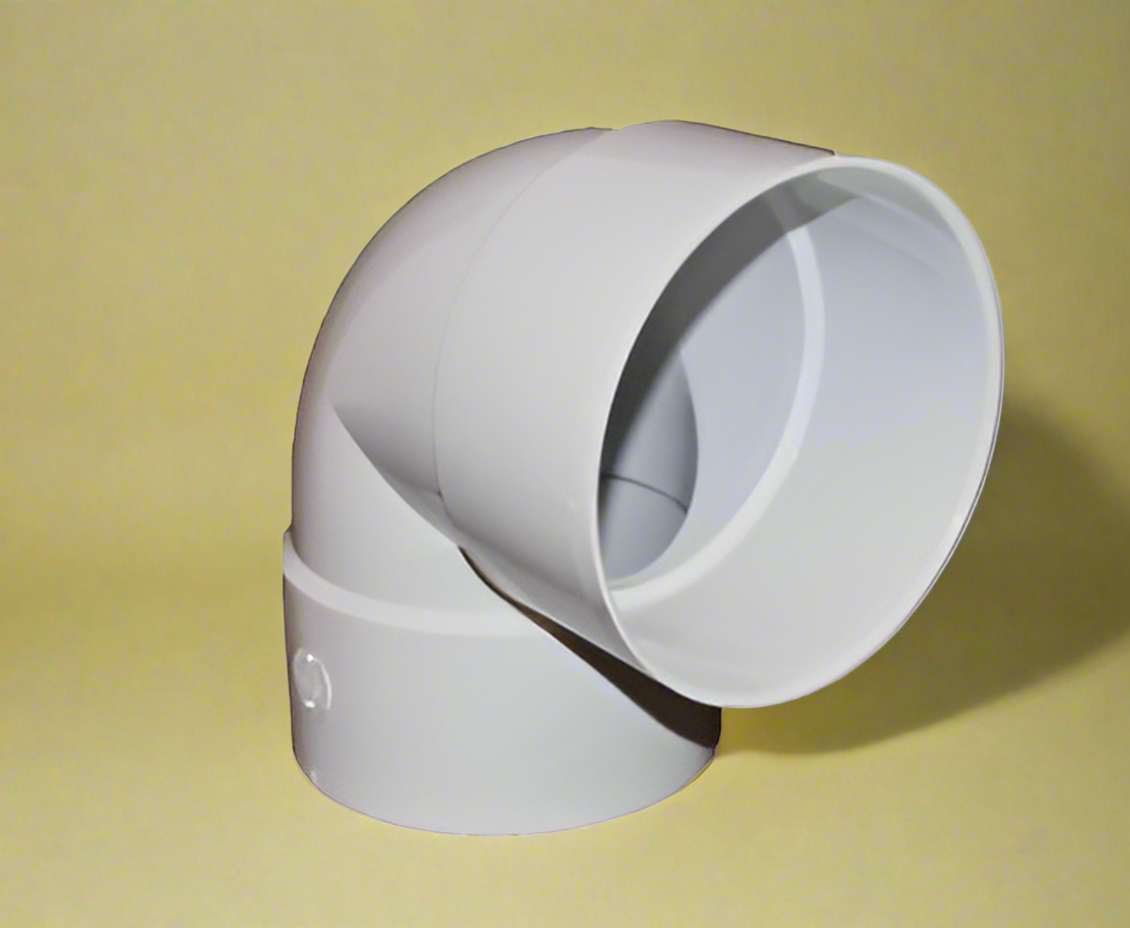 Normandy 4" 90-Degree Short Turn PVC Elbow Coupling (H x H)