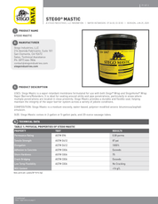 Stego® Mastic - Seal Pipe Penetrations & Terminating Edges