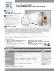 StegoCrawl® Wrap 20-Mil Reinforced Vapor Retarder 12' x 100' (1,200 sq ft)