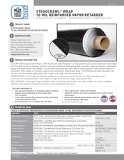 StegoCrawl® Wrap 12-Mil Scrim Reinforced Vapor Retarder – 12' x 100' Roll (1,200 sq ft)